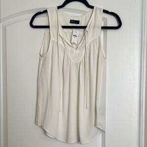 GAP Cream Sleeveless Blouse